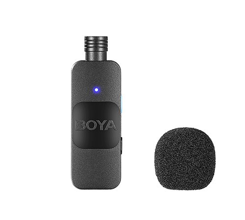 BOYA BY-V2 Wireless 2-person Lavalier Microphone for iPhone iPad Mini Lapel Lightning connection - Image 5