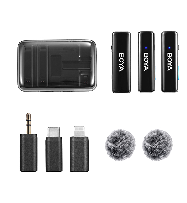 BOYALINK Mobile Wireless Mic for Android (USB-C) iPhone IOS and 3,5 TRS (laptop) 2 person vlog - Image 3