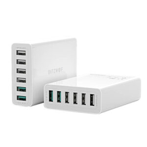 Blitzwolf Φορτιστής BW-S15 6x USB, QC 3.0, 60W (Λευκό)