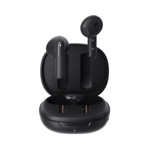 QCY AilyBuds E20 Black- Hybrid ANC Semi-Ear TWS earbuds 6mics 13mm dynamic driver IPX4 BT5.4 35h