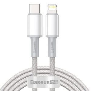 Baseus Καλώδιο USB-C σε Lightning High Density Braided, PD, 20W, 2m (Λευκό)