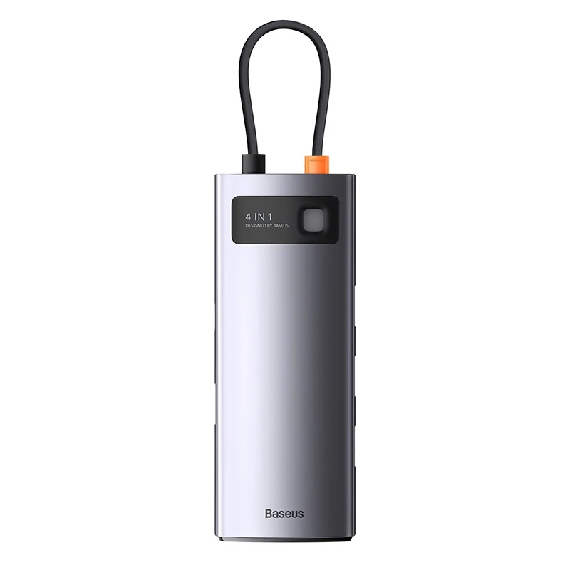 Baseus Hub 4σε1 Metal Gleam Series, USB-C σε 4xUSB 3.0 (Γκρι)