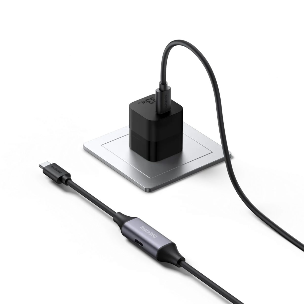 Insta360 Wave Y-Cable and Power Adapter