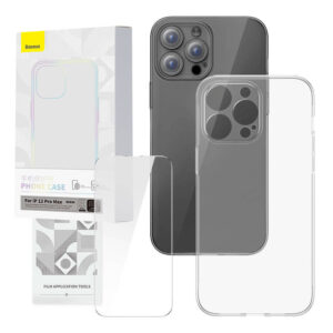 Baseus Θήκη και Προστατευτικό Οθόνης Tempered Glass Corning για iPhone 12 Pro Max (Διαφανές)