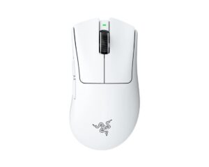 Razer DEATHADDER V4 PRO WHITE - 57g Wireless Gaming Mouse - Ergonomic - 120 Hours Battery - 45K DPI