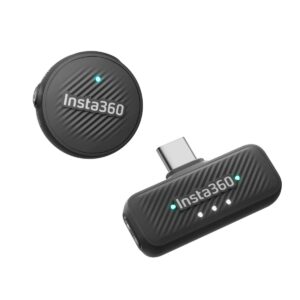 Insta360 Microphone Air (1 Transmitter, 1 Receiver) - 10H Battery, 300m range, built-in noise reduct