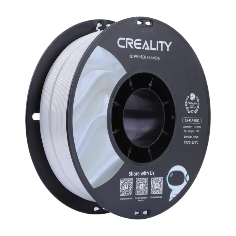 CR-Silk PLA Filament Creality (White) - Image 2
