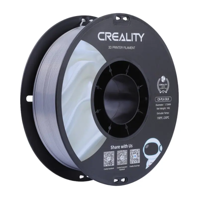 CR-Silk PLA Filament Creallity (Silver) - Image 2