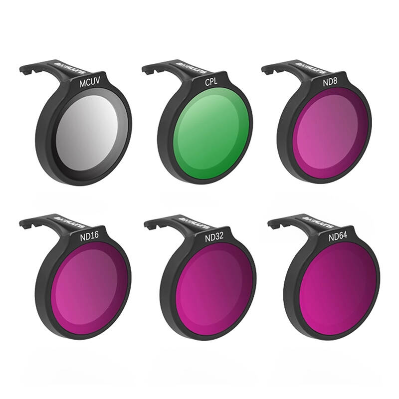 Six filters kit SUNNYLIFE for DJI Neo MCUV+CPL+ND8+ND16+ND32+ND64