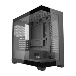 Darkflash Computer Case C218M + 6 ARGB fans (Black)