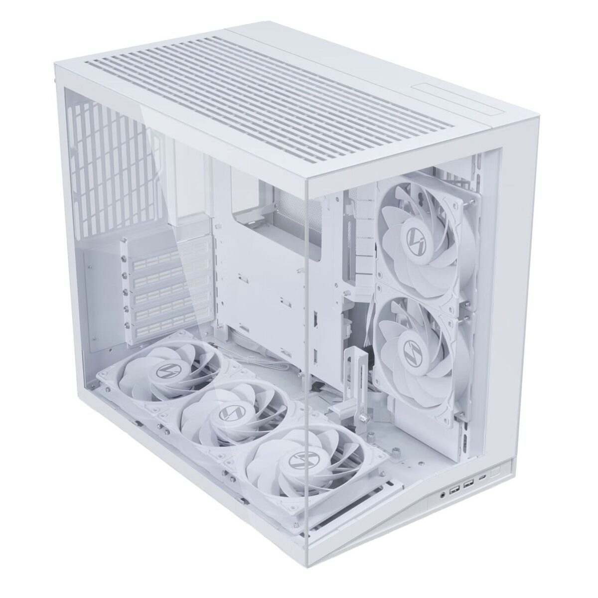 Lian Li O11D Mini V2 FLOW WHITE - ATX PC GAMING CASE - 5x FANS - IMPROVED AIRFLOW - GPU SUPPORT BRAC - Image 2