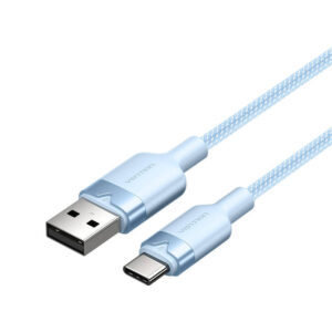 USB 2.0 A Male to C Male 3A Cable Vention CTNLF 1M (Blue)