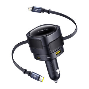 CarCharger Baseus C+L & U+C Port 90W Black