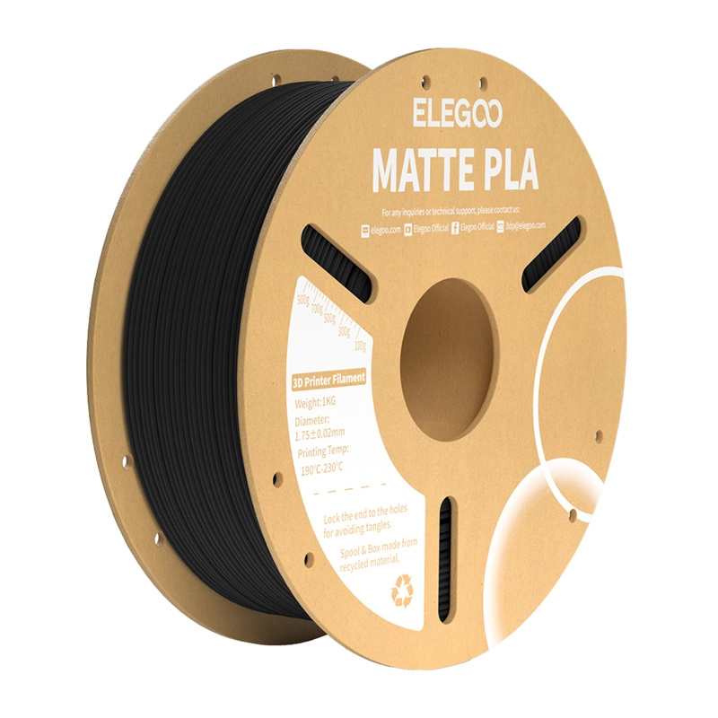 Filament PLA Matte ELEGOO (Black) - Image 2