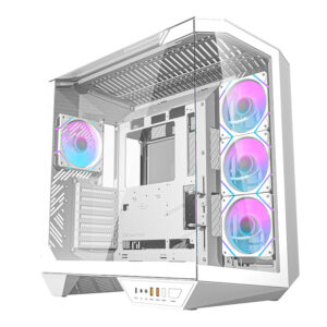 Darkflash DY470 computer case (white) + 4 fans + GPU holder