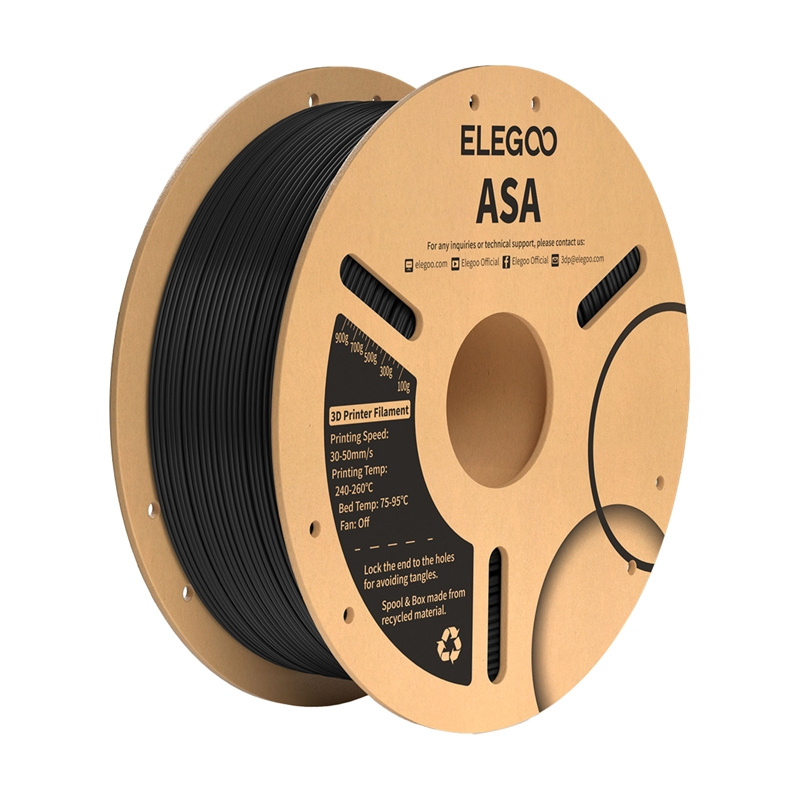 ELEGOO ASA Filament (Black) - Image 2