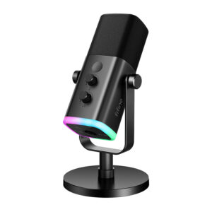 Fifine Dynamic microphone AM8 with stand (black)