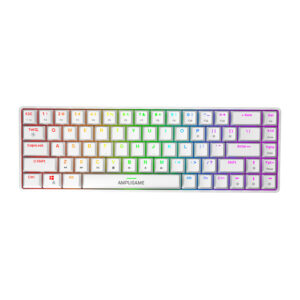 Fifine Mechanical keybord GK1W, 65% RGB (white)