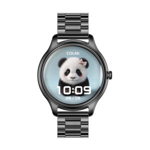 Smart Watch COLMI L28 (Black + Black steel strap)
