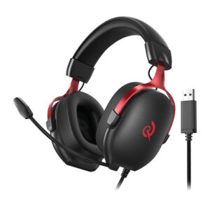 QCY Gaming Headphon Heroad VN200 black red