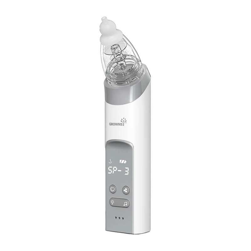Grownsy Nasal Aspirator with 3 Silicone Tips (grey)