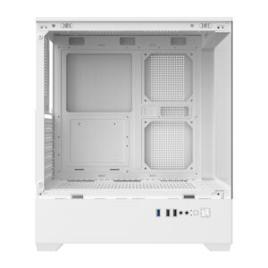 DarkFlash Computer Case C365 White (No Fans)