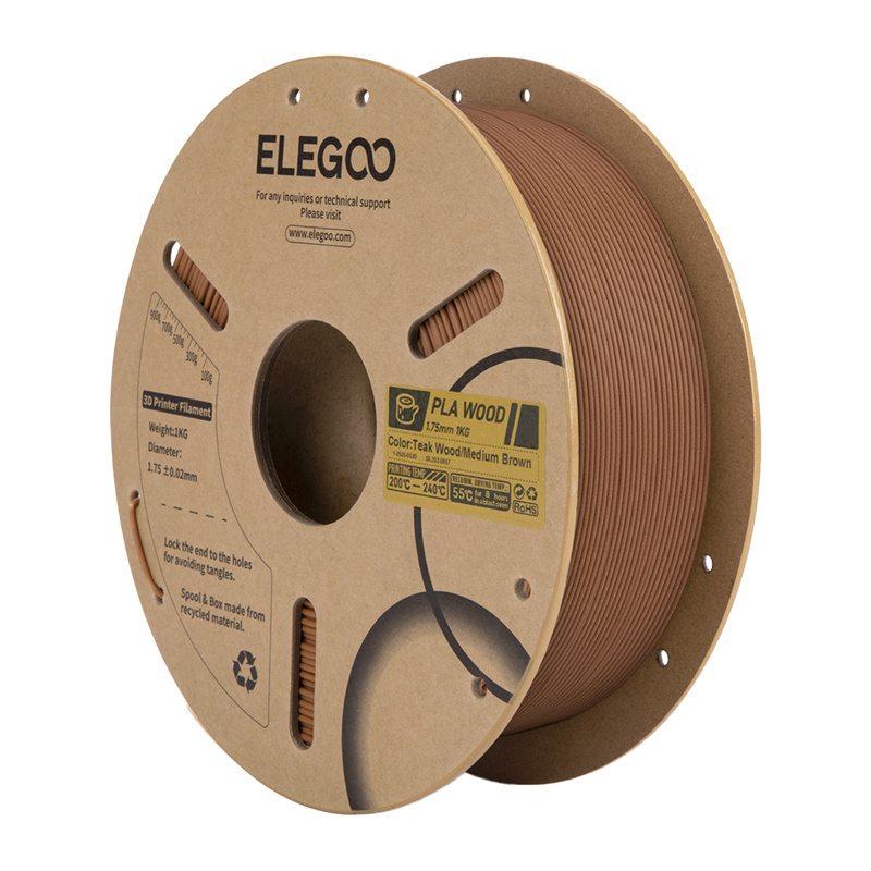 ELEGOO PLA Special Filament (Teak Wood/Medium Brown)