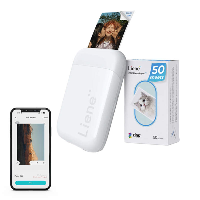 Liene Pearl Portable Photo Printer 2x3" (white)