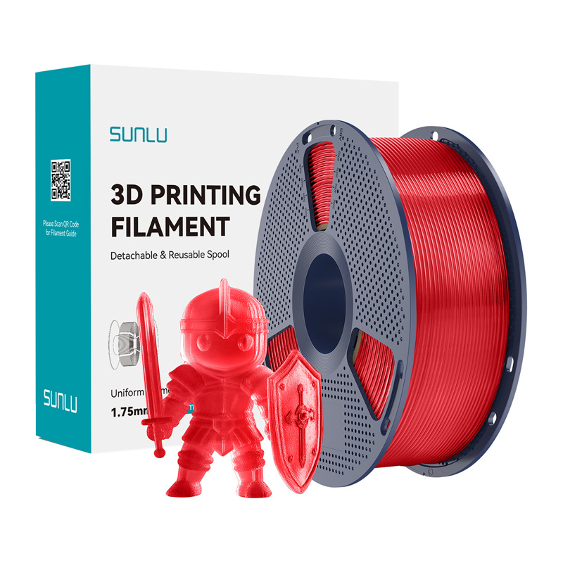 Sunlu Filament PLA+ Transparent Red