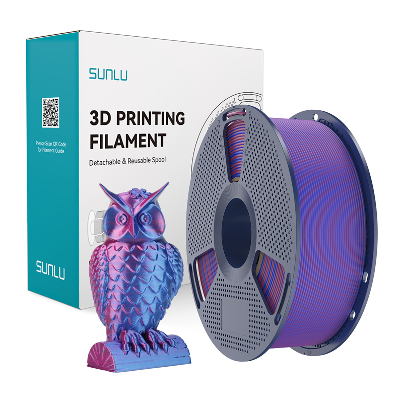 Sunlu Filament PLA+ Silk Dual Color Red Blue