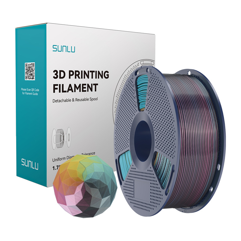 Sunlu Filament PLA+ Silk Forth-Color Red Yellow Green Black
