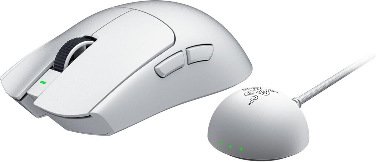 Razer VIPER V4 PRO White – Wireless Gaming Mouse – 50g – 8K Polling Rate – 50K DPI – 180h Battery - Image 2