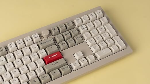 Keychron V6 Max Retro (V6M-R1) QMK/VIA BT/2,4/Wired Custom Mechanical Keyboard Red Switch 100% US - Image 4