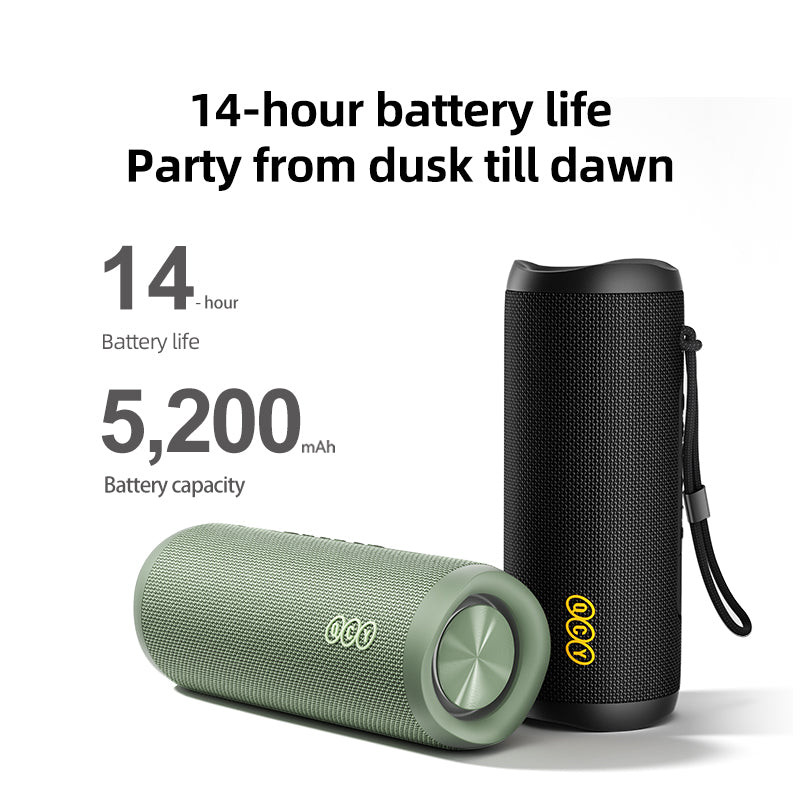 QCY SP7 Red - Portable Bluetooth Speaker w Stereo Sound 40W, Mic for Calls, RGB Light Show - Image 5
