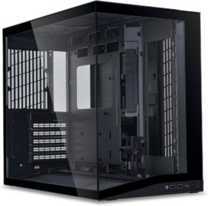 Lian Li O11D Mini V2 BLACK - ATX PC GAMING CASE - IMPROVED AIRFLOW - GPU SUPPORT BRACKET