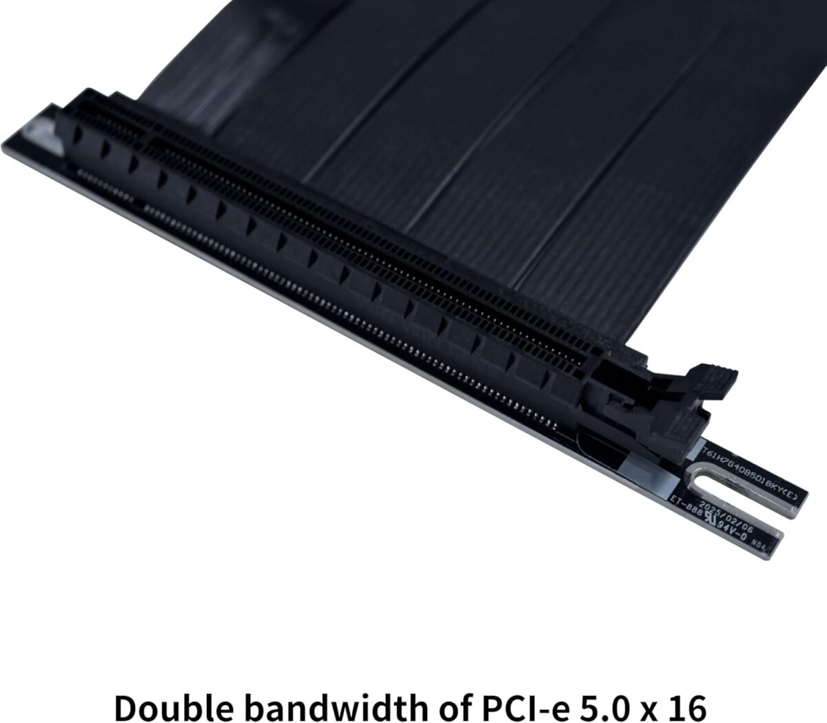 Lian Li PCIe 5.0 RISER CABLE 200mm - Black - Image 2
