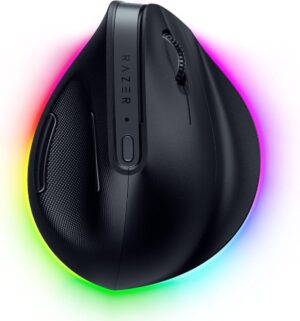 Razer PRO CLICK V2 - Vertical Wireless Ergonomic Mouse - ChatGPT AI - Gaming - Long Battery