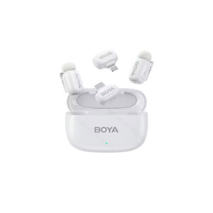 BOYA Mini iPhone Lightning & Type-C White - 2,4GHz 2mic Wireless Microphone with Charging Box