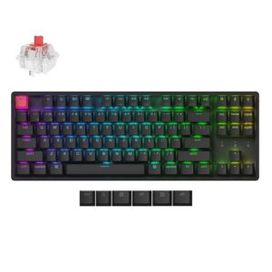 Keychron K8 V2 (K8X-C1) QMK Wireless Mechanical Keyboard Red Switch RGB 80% US Lay Aluminum Frame