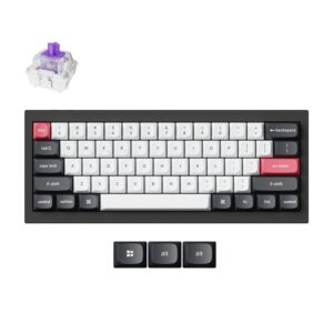 Keychron Q4 HE (Q4H-C1) QMK Wireless Custom Hall Effect Keyboard Purple Switch 60% US Layout