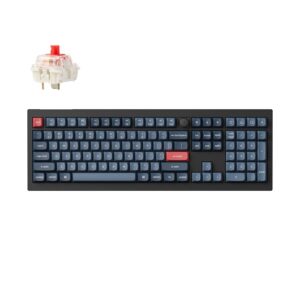 Keychron V6 Max (V6M-D1) QMK/VIA Wireless BT/2,4/Wired Custom Mechanical Keyboard Red Switch 100% US