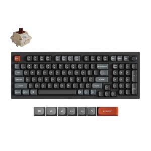Keychron V5 Ultra (V5U-D3) QMK/VIA Wireless Custom Mechanical Keyboard Brown Switch RGB 96% US