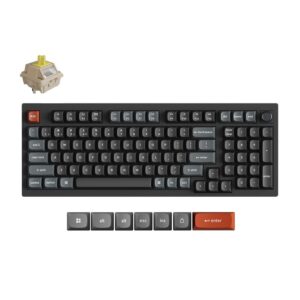 Keychron V5 Ultra (V5U-D4) QMK/VIA Wireless Custom Mechanical Keyboard Banana Switch RGB 96% US