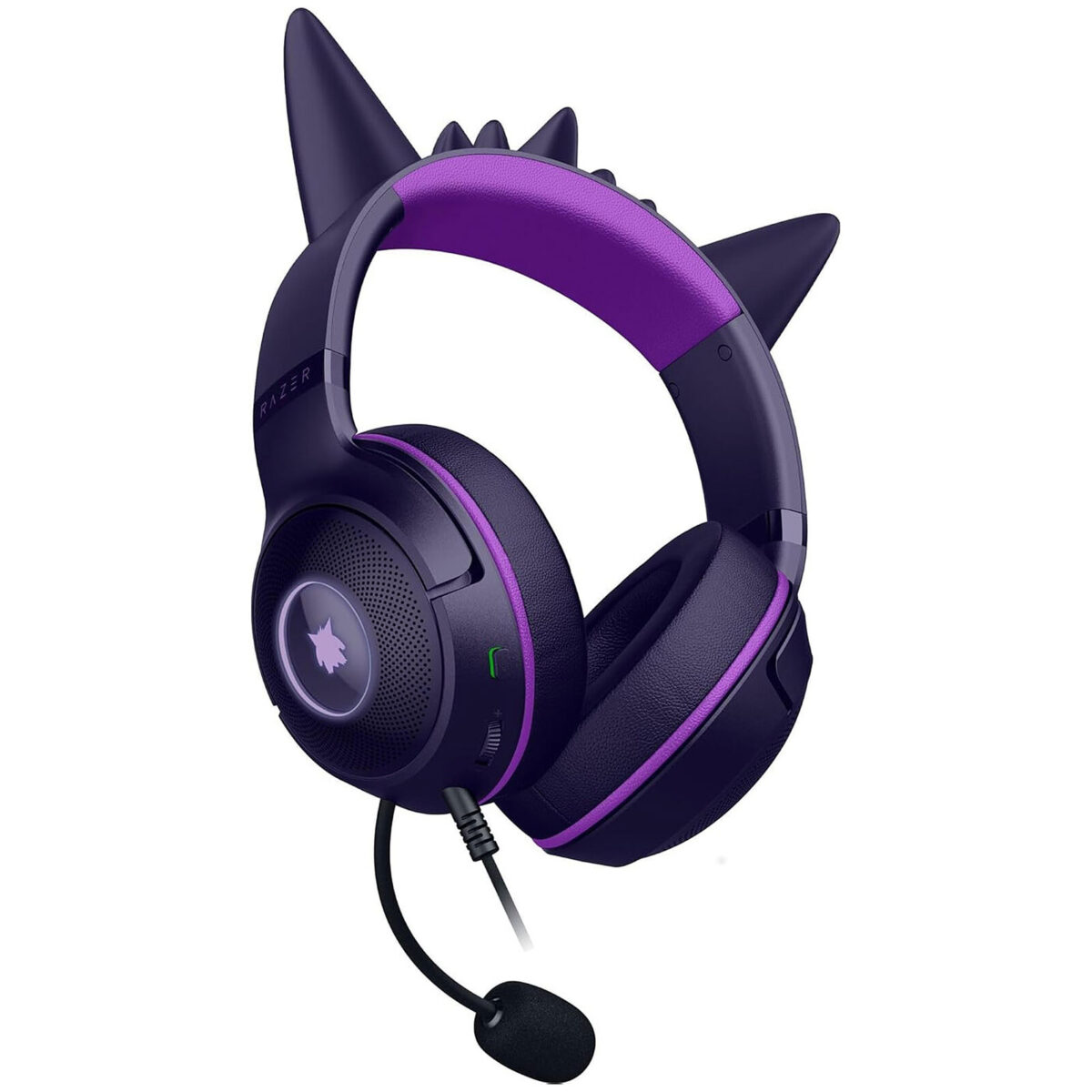 Kraken Kitty V2 Gengar Pokemon Ed. – RGB – USB 7.1 Gaming Headset – Purple Ears – PC / PS5 / SWITCH - Image 2