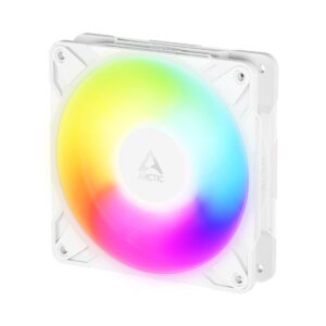 ARCTIC P12 Pro REVERSE A-RGB (White) - 120mm Case Fan with A-RGB - fluid dynamic bearing - 3000 RP