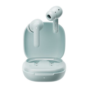 QCY Buds Blue (QT43) - Noise Reduction Clear Calls TWS Earbuds 35h, 10mm dynamic drivers