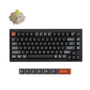 Keychron V1 Ultra (V1U-D4) QMK/VIA Wireless Custom Mechanical Keyboard Banana Switch RGB 75% US
