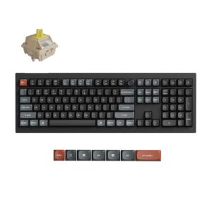 Keychron V6 Ultra (V6U-D4) QMK/VIA Wireless Custom Mechanical Keyboard Banana Switch RGB 100% US