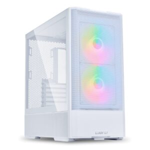 Lian Li LANCOOL 207 White - ATX PC Case (4 FANS) 2 x front 140 ARGB PWM & 2  bottom 120 PWM reverse