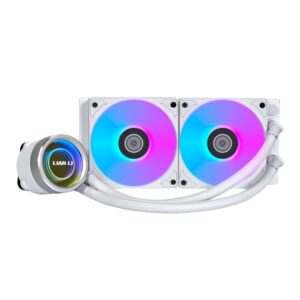 Lian Li Galahad II Trinity 240 White - AIO GPU Liquid Cooler with ARGB Fans